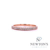 14kt Rose Gold Diamond Stackable Band