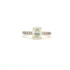14kt Yellow Gold Oval Diamond Engagement Ring