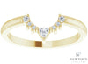 14kt Yellow Gold Diamond Contour Band