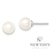 14kt White Gold Akoya Pearl Ear Studs