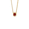 14kt Yellow Gold Ruby Pendant with Chain