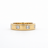 14kt Yellow Gold Emerald Cut Diamond Band