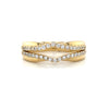 14kt Yellow Gold Diamond V-Contour Band (0.19ct)