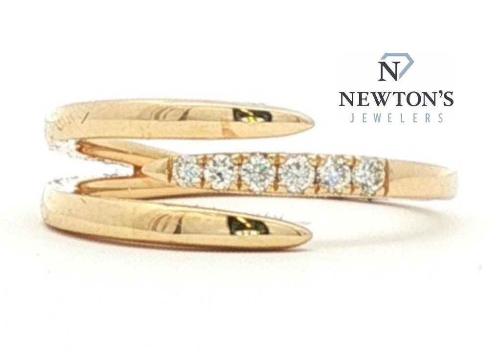 14kt Yellow Gold Diamond Wrap Ring