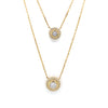 14kt Yellow Gold Duo Diamond Pendant