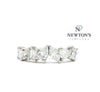 14kt White Gold Multi-Shape Diamond Band