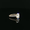 14kt Yellow Gold Oval Diamond Engagement Ring