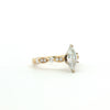 14kt Yellow Gold Marquise Diamond Engagement Ring