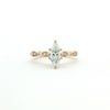 14kt Yellow Gold Marquise Diamond Engagement Ring