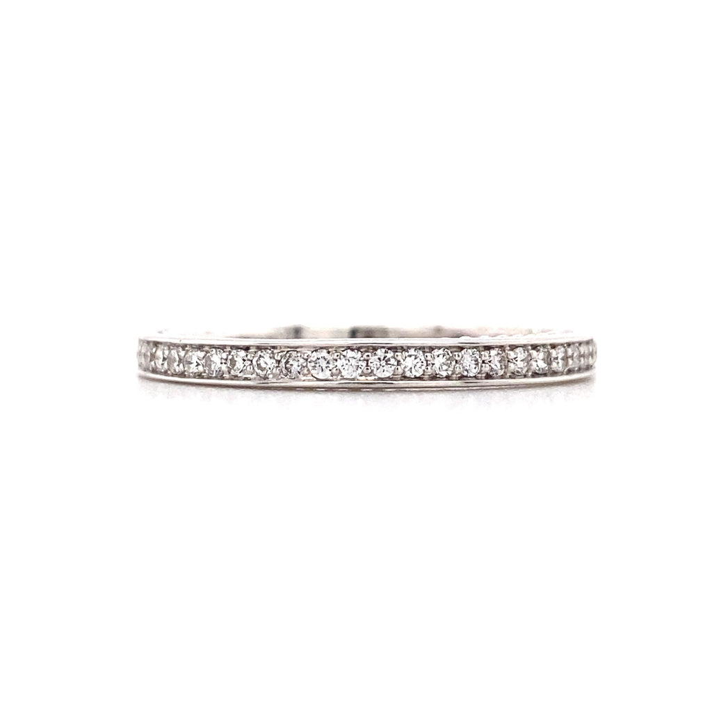 14kt White Gold Channel/Prong Set Diamond Band (0.20ct)