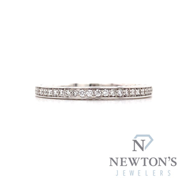 14kt White Gold Channel/Prong Set Diamond Band (0.20ct)