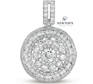 14kt White Gold Diamond Pendant