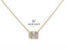 14kt Yellow Gold Diamond Baguette and Round Pendant