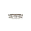 14kt White Gold Diamond V-Contour Band (0.54ct)