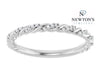 14kt White Gold Diamond Twist Band