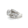 Estate 14kt White Gold Diamond Illusion Ring (3.50ct)