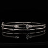 18kt White Gold Diamond Couture "Duo" Bangle Bracelet