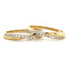 14kt Yellow Gold Diamond V-Contour Band (0.19ct)