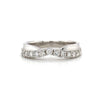 14kt White Gold Diamond V-Contour Band (0.54ct)