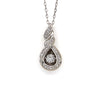 Estate 14kt White Gold Diamond Necklace