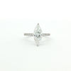 14kt White Gold Marquise Engagement Ring