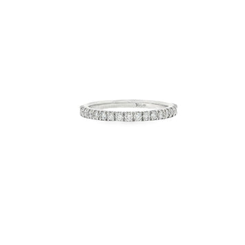 14Kt White Gold Diamond Band Ring