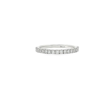 14Kt White Gold Diamond Band Ring