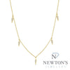 14kt Yellow Gold Diamond "Slice" Necklace