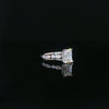 14kt White Gold Emerald Cut Engagement Ring