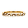 14kt Yellow Gold Diamond Scalloped Stackable Band