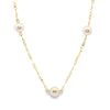 14kt Yellow Gold Freshwater Pearl Station Necklace