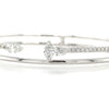 18kt White Gold Diamond Couture "Duo" Bangle Bracelet