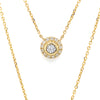 14kt Yellow Gold Duo Diamond Pendant