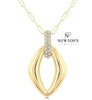 14kt Yellow Gold Diamond Statement Necklace