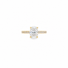 14kt Yellow Gold Oval Diamond Engagement Ring