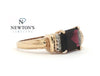 Estate 10kt Yellow Gold Garnet Ring