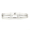 18kt White Gold Diamond Couture "Duo" Bangle Bracelet