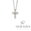 14kt White Gold Diamond Cross Pendant and Chain (0.27ct)