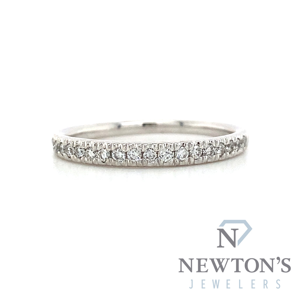 14kt White Gold Diamond Stackable Ring (0.19ct)