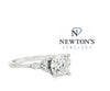 14kt White Gold Round Diamond Engagement Ring