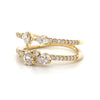 14kt Yellow Gold Double Stack Diamond Fashion Ring