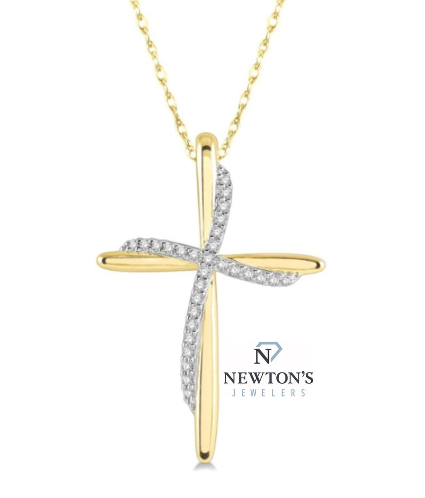 10kt Yellow Gold Cross Pendant
