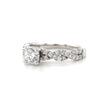 14kt White Gold Diamond "Twist" Engagement Ring