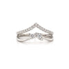 14kt White Gold Diamond Contour Ring