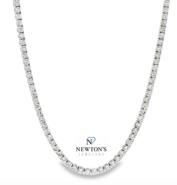14kt White Gold Diamond Tennis Necklace