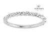 14kt White Gold Twisted Diamond Band