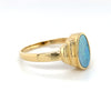 14kt Yellow Gold Oblong Shape Opal Fashion Ring