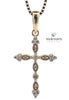10kt Yellow Gold Diamond Cross Pendant