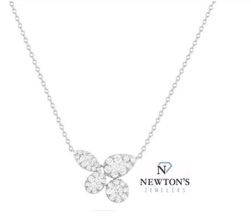 18kt White Gold Diamond Pendant Necklace