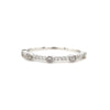 14kt White Gold & Diamond Stackable Band